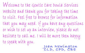 Welcome to the Gentle Care Doula Services Website